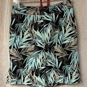 Columbia Leaf Pattern Skirt - Black, Blue, Tan